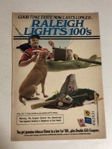 1978 Raleigh Lights 100’s Cigarettes Vintage Print Ad Advertisement pa16 - £5.48 GBP