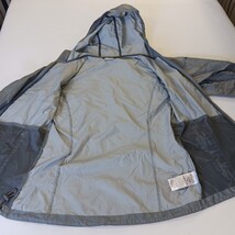 Columbia Jacket Women's Small Gray Hooded Lightweight Lined Full Zip Windbreaker image 14