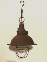 New Rustic led Hang Light in Distressed metal  - Battery Operated - $912.36 MXN
