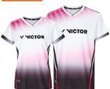Victor 25S/S Unisex Badminton T-shirts Sports Tee Training AsiaFit VT25A... - $82.71