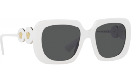 Versace Women&#39;s VE4434 314/87 54mm Optical White w/Dark Grey Lenses Sunglasses - £119.82 GBP