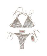 Full Send Cherry Bikini Set Womens Small White Red Two Piece Swimsuit Sw... - $18.16