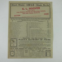 McKinley Music Co Catalog Sheet Music G.L. Hoover Eaton Ohio Antique 1913 RARE - £15.79 GBP