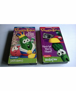 Set of 2 Veggie Tales VHS  King George &amp; Ducky - Where Is God When Im Sc... - €11,24 EUR