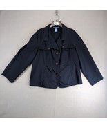 Koret Navy Blue Peacoat Jacket Women&#39;s Plus Size 18W Classic Preppy 3-Bu... - $459.38 MXN