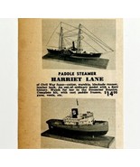 1949 Model Shipways Boat Advertisement Nautical Desoatch No. 9 Harriet Lane - $24.99