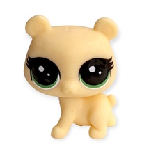 Littlest Pet Shop Mini Scale Toy Figurine: Yellow Bear, 1 in. - £6.95 GBP