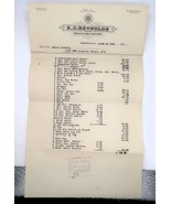 Vtg 1928 RC Reynolds Furnishings Troy Schenectady Albany Bill Ephemera P... - $20.51 CAD