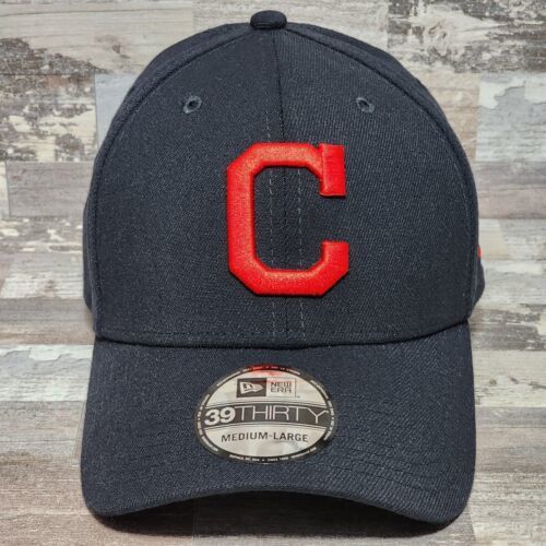 Primary image for New Era Cleveland Indians Cap  39Thirty MLB Team Classic Fitted Hat Mens Sz M/L