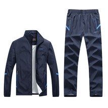 New Spring And Autumn Long-sleeved Casual Sports Suit Men&#39;s Middle-aged And Elde - £31.63 GBP