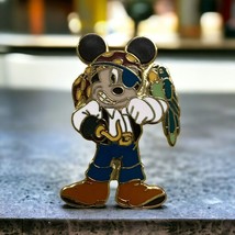 Disney Pirates of the Caribbean Pirate Mickey Mouse with Parrot Pin - £8.69 GBP