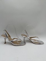 Women&#39;s Veronica Beard Merrit Slingback Pump Silver Size 8M - £92.94 GBP