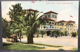 c1910 Casa Loma Hotel Redlands CA Postcard California Nichewaug - £6.12 GBP