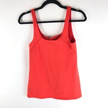 Lululemon Amala Tank Top Alarming Orange Adjustable Shelf Bra 8 - £19.00 GBP