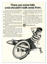 Metropolitan Life Insurance Kids&#39; Falls Vintage 1968 Full-Page Magazine Ad - $13.23 CAD
