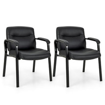 Waiting Room Chair No Wheels Set of 2-Black - $4,848.29 MXN