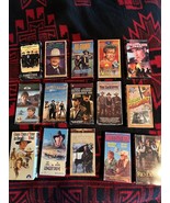 15 Lot VHS Western Tapes John Wayne Tombstone Sam Elliott Gunsmoke Rob R... - $23.00 CAD