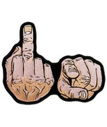 THE FINGER TO YOU  DELUXE BIKER PATCH  biker iron on - $5.89