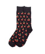 Men&#39;s Cherry Crew Socks Mens Crew Socks Mens Black Dress Sock Gift for H... - $243.42 MXN