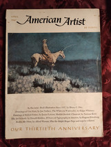 AMERICAN ARTIST Magazine April 1967 Sheilah Beckett Robert Frame Edgar Whitney - £12.74 GBP