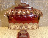 Westmoreland Red Cranberry Wedding Bowl / Candy Dish 10&quot;  - $40.48