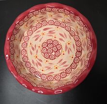 Temp-Tations Tara Old World Cranberry Scalloped Quiche 10" Pie Baker Cra... - $14.50