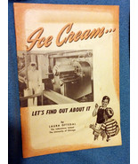 Ice Cream..Let's Find Out About It; Vintage National Dairy Council Pamph... - $16.00