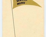 Town House Room Service Menu Broadway at Kellogg Wichita Kansas 1970&#39;s - $17.82