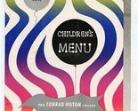 The Conrad Hilton Ice Show Pop Up Children&#39;s Menu Chicago Illinois 1950&#39;s - £53.61 GBP