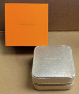 Campo Marzio Jewelry Box Gold Travel Organizer Pebble Leather (SMALL BLE... - £15.72 GBP