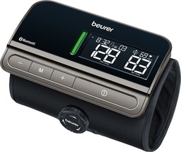 Beurer - Bluetooth One-Piece Blood Pressure Monitor - Black - $169.99