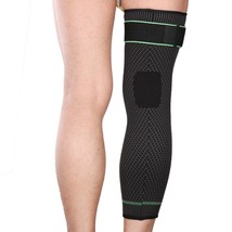 Elasticity Long Knee Protector Support Brace Leg Sleeve Knee Pads Calf Knee - £10.38 GBP+