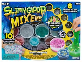 SLIMYGLOOP Surprise Mystery Mix&#39;ems Kit 119 piece Kids Slime Crafting Kit NIB - £9.40 GBP