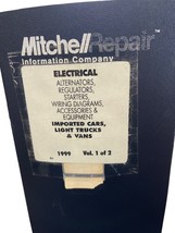 Mitchell Service Repair Manual 1999 Vol 1 Electrical Imported Cars Trucks Vans - $32.00