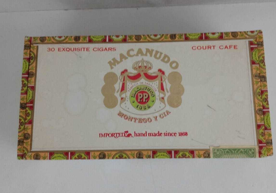 Macanudo Cafe Diplomat Cigar Wooden Box 9.58&quot; X 5&quot; X 2.75&quot; - $6.78