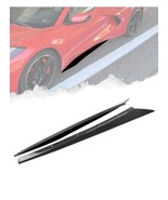 Side Skirt Fit for 2020-2025 Corvette C8 Z51 Stingray Carbon Fiber Nerf ... - $128.69