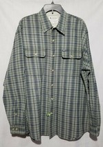 Columbia XL Shirt Great Color 100% Cotton Flannel Dry Cleaned Heavily St... - $323.63 MXN