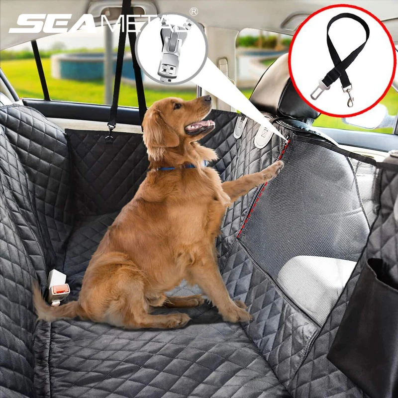 SEAMETAL Rear Seat Car Seat Covers For Pets Interior Oxford Cloth Dog Seats - £41.30 GBP