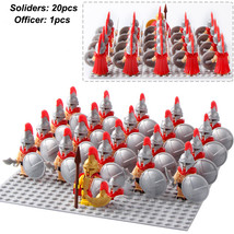 1set/21pcs Sparta Warriors with Shield+Officer Army Set 21 Minifigures - £17.20 GBP