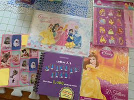 American Girl Letter Art Sticker Book &amp; Disney Princess Sticker Album &amp; ... - £5.50 GBP