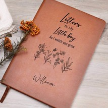 Letters to my Son Personalized Leather Journal, Keepsake Son journal - $49.16