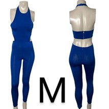 Sexy Royal Blue Halter Cut Out Jumpsuit~ Size M - £25.11 GBP