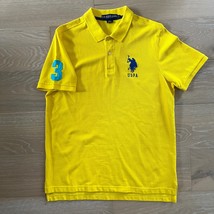 U.S. Polo Assn Men&#39;s Yellow #3 Polo Shirt Large - $837.23 MXN