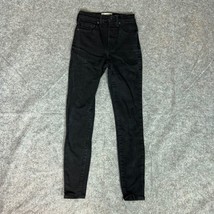 Everlane Women Jeans 25 Skinny Black Denim Pant High Rise Dark Wash Casual - $34.98