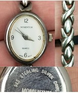 sterling silver womens watch 925 &quot;Mementum&quot; quartz WORKS - $49.99