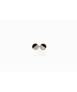 Sterling Silver Ear Studs - Black and White Circles - $42.48 CAD