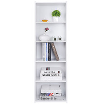 5 Tier Bookcase Bookshelf Storage Wall Shelf Organizer Unit Display Stand Home - £58.34 GBP