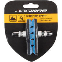Jagwire Mountain Sport V-Brake Pads Threaded Post Blue All Weather Compound - £17.29 GBP