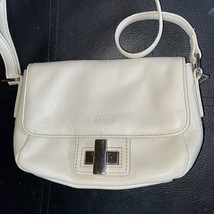 picard white leather crossbody bag 8”x5” - $34.65
