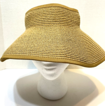 Furtalk Womens Travel Roll Up Paper Cotton Woven Beach Sun Hat Size Medi... - $14.58